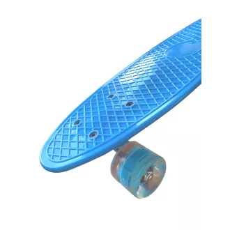 Pennyboard cu roți cu LED-uri, 56 cm ALBASTRU deschis Pennyboard cu roți cu LED-uri, 56 cm ALBASTRU deschis