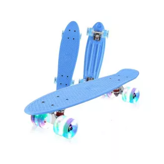 Pennyboard cu roți cu LED-uri, 56 cm ALBASTRU deschis Pennyboard cu roți cu LED-uri, 56 cm ALBASTRU deschis