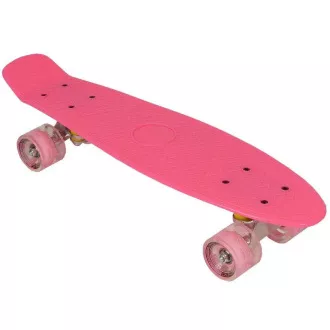 Pennyboard cu roți cu LED-uri, 56 cm PINK Pennyboard cu roți cu LED-uri, 56 cm PINK