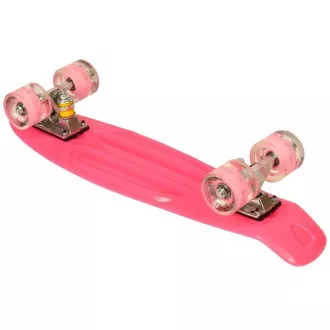 Pennyboard cu roți cu LED-uri, 56 cm PINK Pennyboard cu roți cu LED-uri, 56 cm PINK