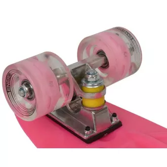 Pennyboard cu roți cu LED-uri, 56 cm PINK Pennyboard cu roți cu LED-uri, 56 cm PINK