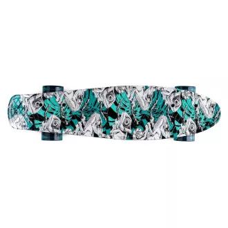Pennyboard MOVINO Chameleon (DoublePrint) cu roți LED, 56cm