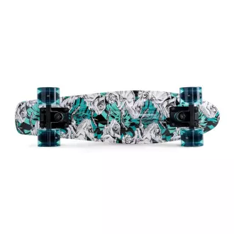 Pennyboard MOVINO Chameleon (DoublePrint) cu roți LED, 56cm