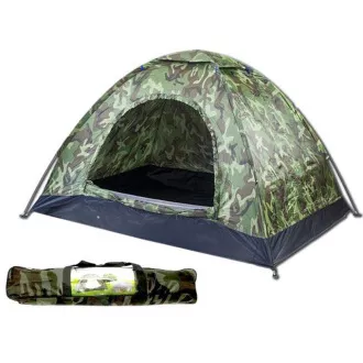 Cort de drumeție pentru max. 3 persoane, 2x2m, camuflaj