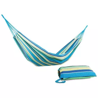 Plasa plianta din bumbac balansoar, verde-galben-albastru, 260x80cm Plasa plianta din bumbac balansoar, verde-galben-albastru, 260x80cm