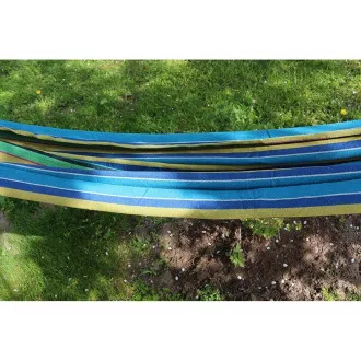 Plasa plianta din bumbac balansoar, verde-galben-albastru, 260x80cm Plasa plianta din bumbac balansoar, verde-galben-albastru, 260x80cm