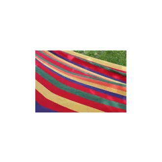 Hamac pliabil din bumbac, roșu-galben, 200x80cm