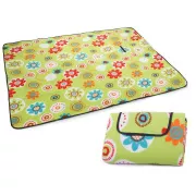 Pătură de picnic cu strat inferior impermeabil 150x200 cm, flori