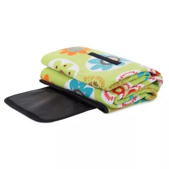 Pătură de picnic cu strat inferior impermeabil 150x200 cm, flori