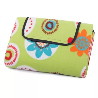 Pătură de picnic cu strat inferior impermeabil 150x200 cm, flori