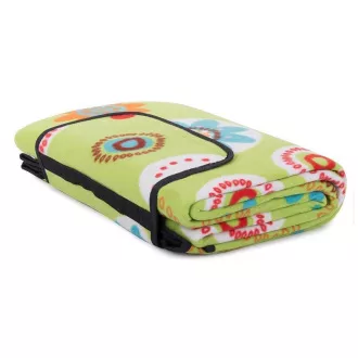 Pătură de picnic cu strat inferior impermeabil 150x200 cm, flori