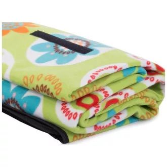 Pătură de picnic cu strat inferior impermeabil 150x200 cm, flori