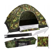 Cort turistic pentru 4 persoane camuflaj 2 x 2,5 m