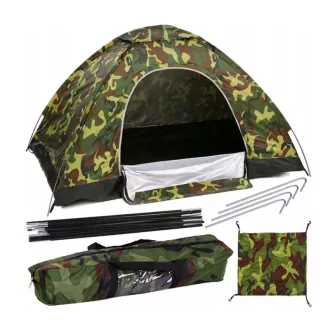 Cort turistic pentru 4 persoane camuflaj 2 x 2,5 m Cort turistic pentru 4 persoane camuflaj 2 x 2,5 m