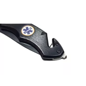 Cuțit de buzunar pliabil de salvare - Kandar Black 21,5 cm