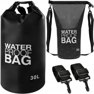 Sac uscat impermeabil 30 L, gri