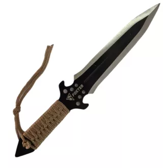 Set de cuțite de aruncat cu teacă, 25 cm 3 buc