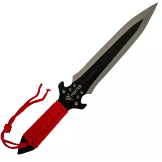 Set de cuțite de aruncat cu teacă, 25 cm 3 buc