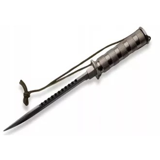 Cuțit tactic MILITARY FINKA SURVIVAL 35 cm negru/argintiu, Negru