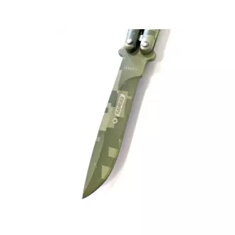 Cuțit pliant cu fluture Kandar, CAMOm 23cm