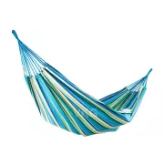 Hamac din bumbac, albastru-verde, dublu - 270x150cm