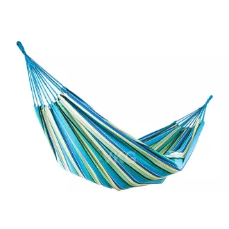 Hamac din bumbac, albastru-verde, dublu - 270x150cm