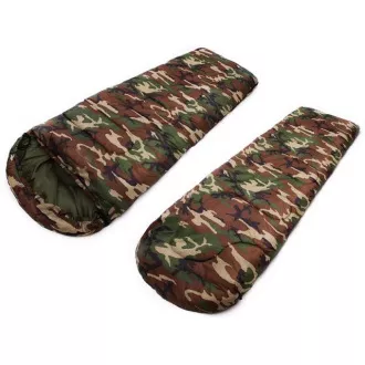 Sac de dormit pentru drumeții, 210x75cm, camuflaj