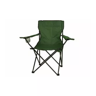 Scaun pliabil de camping, negru, verde
