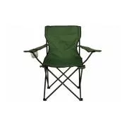 Scaun pliabil de camping, negru, verde