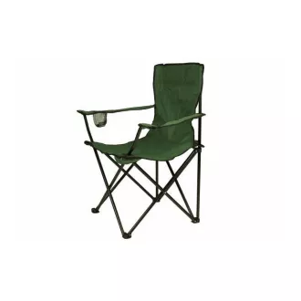 Scaun pliabil de camping, negru, verde