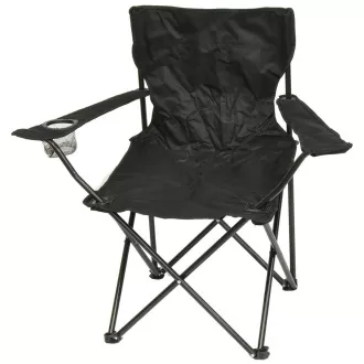 Scaun pliabil de camping, negru, verde