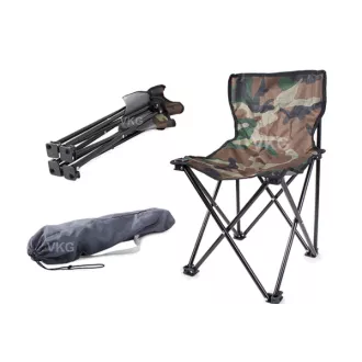 Scaun pliabil de pescuit (fără cotiere), camuflaj