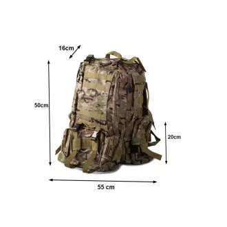Rucsac de camuflaj Lynx, camuflaj militar - 48,5 l, camuflaj deșert