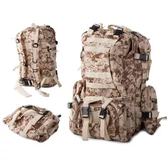Rucsac de camuflaj Lynx, camuflaj militar - 48,5 l, camuflaj deșert