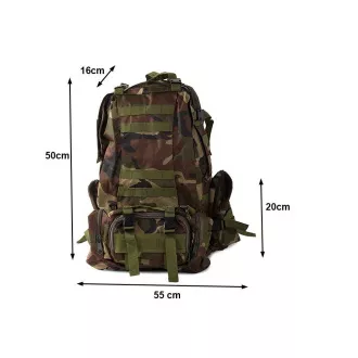 Rucsac de camuflaj Lynx, camuflaj militar - 48,5 l, camuflaj deșert