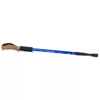 Bețe de trekking pentru mers nordic cu mâner ergonomic din plută, 135 cm, 2 buc, negru