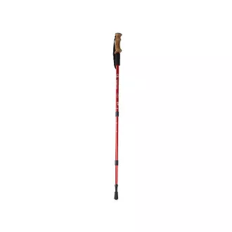 Bețe de trekking pentru mers nordic cu mâner ergonomic din plută, 135 cm, 2 buc, negru