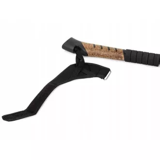 Bețe de trekking pentru mers nordic cu mâner din plută, 135 cm, 2 buc, roșu