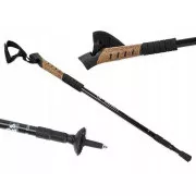 Bețe de trekking pentru mers nordic cu mâner din plută, 135 cm, 2 buc, albastru