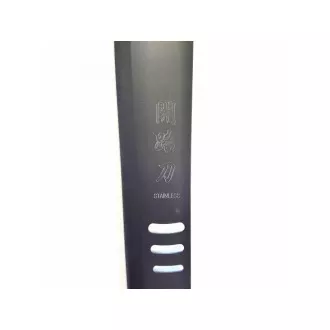 Maceta din otel inoxidabil JAPONIA, 57 cm, neagra