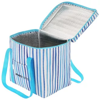 Geantă termică ENERO CAMP 32x25x35 cm, 28 l, dungi albastre