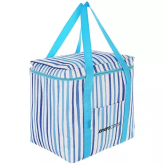 Geantă termică ENERO CAMP 32x25x35 cm, 28 l, dungi albastre