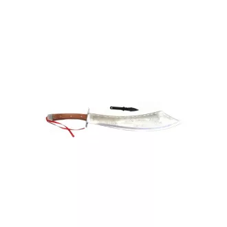 Maceta din oțel inoxidabil cu teacă, 64 cm