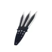 Set de cuțite de aruncat VENGEANCE, cu teacă, 23 cm, 3 buc.