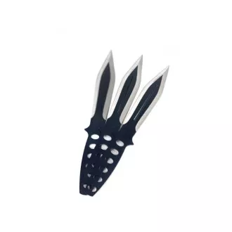 Set de cuțite de aruncat VENGEANCE, cu teacă, 23 cm, 3 buc.