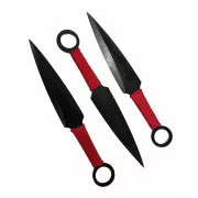 FOXTER Set de cuțite de aruncat cu mâner împletit, 17,5 cm 3 buc.