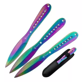 FOXTER Set de cuțite de aruncat, cu teacă, 23 cm 3 buc.