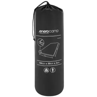 Covoraș autogonflabil ENERO CAMP 180x50x3 cm, negru