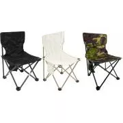 Scaun mare pliabil de camping 40x40x68 cm, Alb