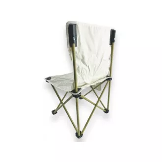 Scaun mare pliabil de camping 40x40x68 cm, Alb